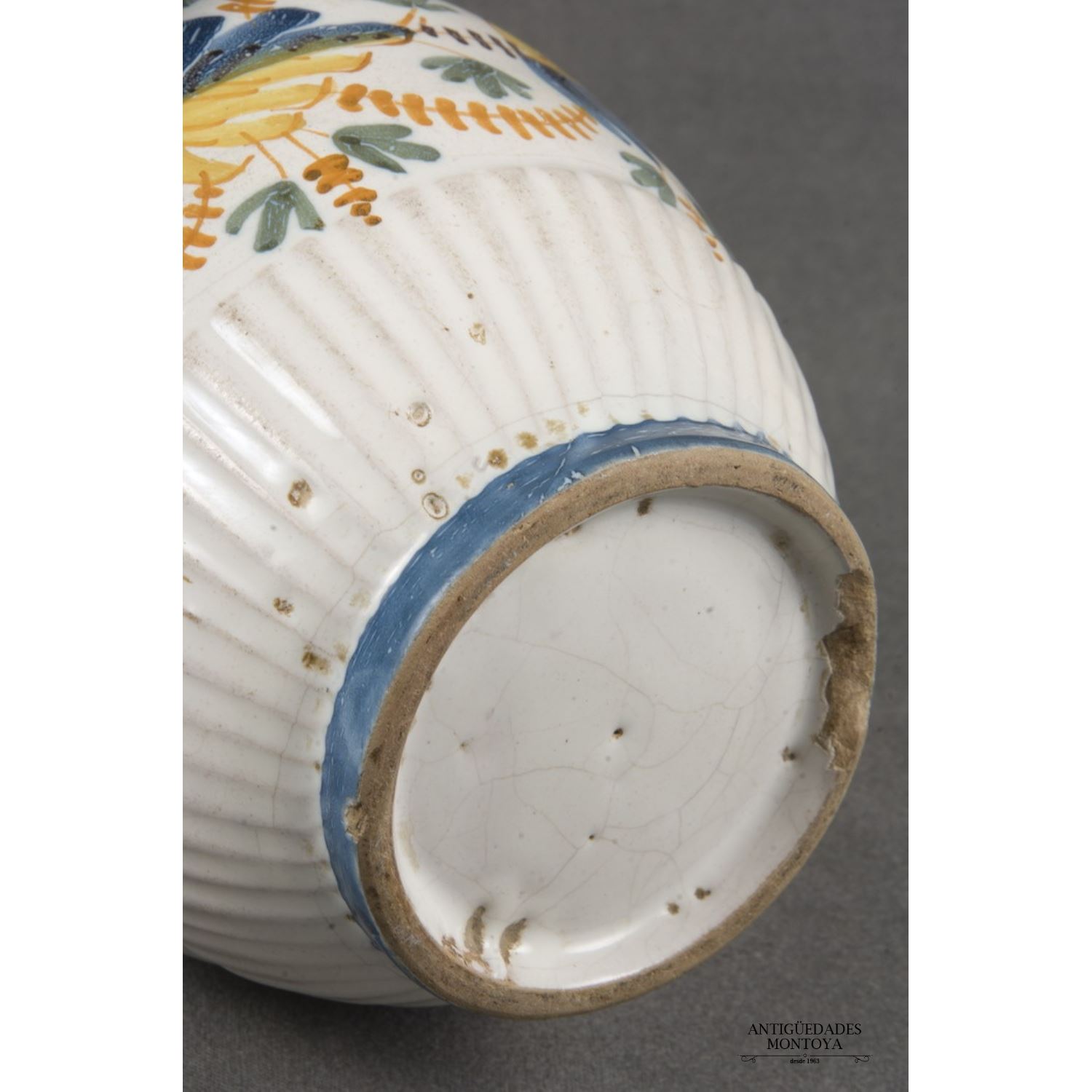 Jarro en cerámica de Talavera, S. XIX.