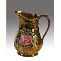Enameled ceramic jug in golden reflection of B ... · Ref.: ID.369