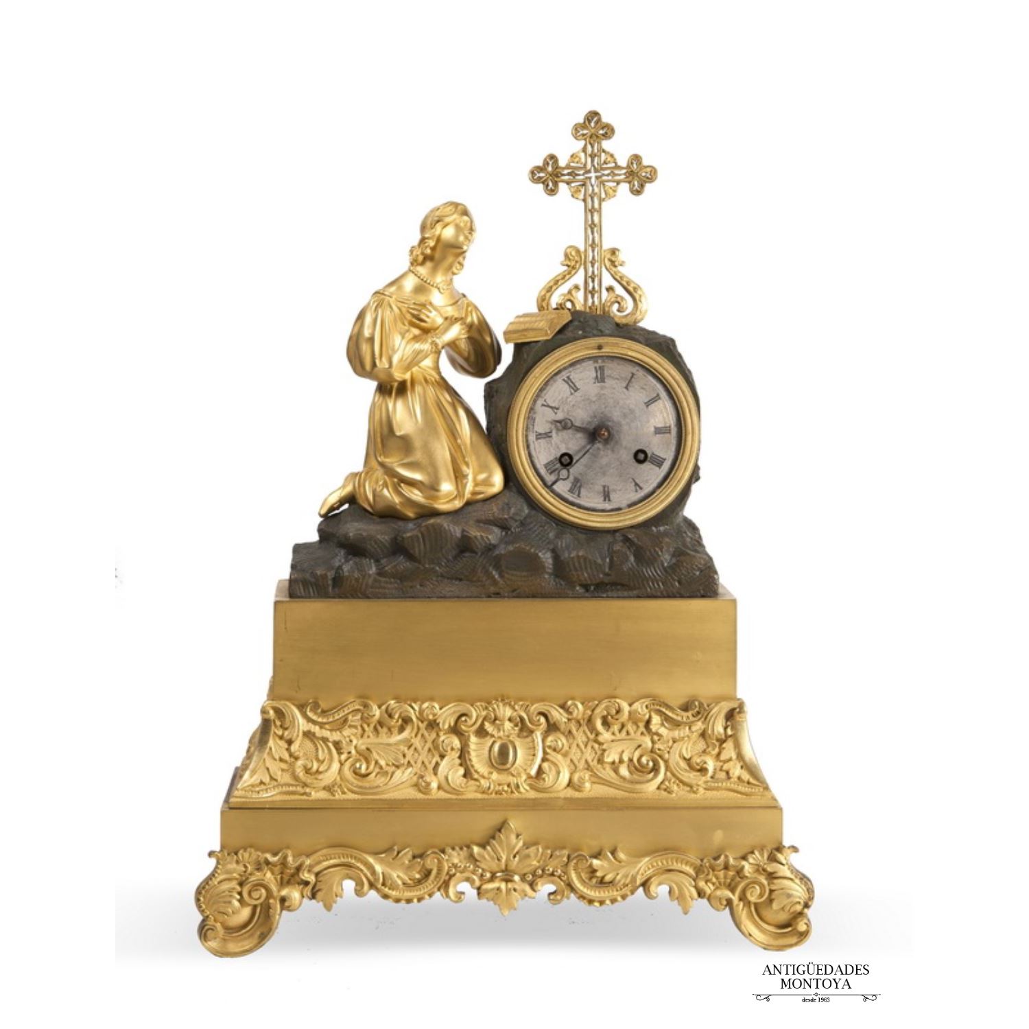 Reloj de sobremesa Luis Felipe, S. XIX.