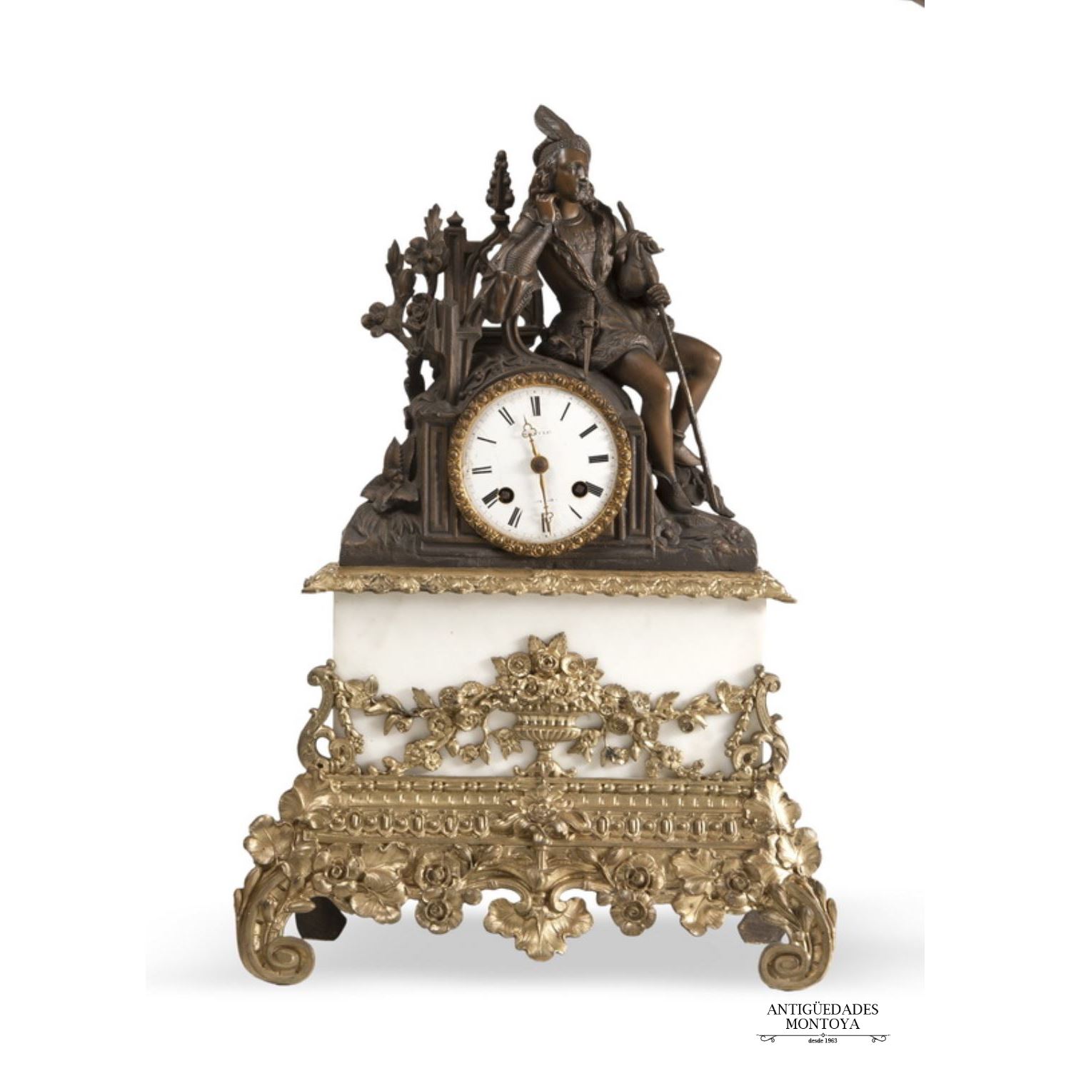 Table clock Luis Felipe, S. XIX.