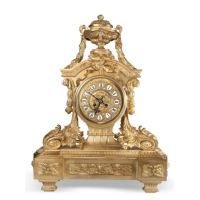 Table clock, Louis XVI style, S. XIX. · Ref.: ID.400