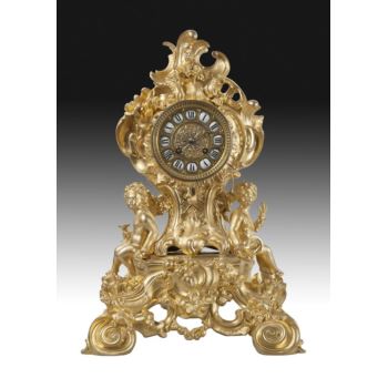 Reloj de sobremesa, estilo Luis XV, fin S. XIX. · ref.: ID.416