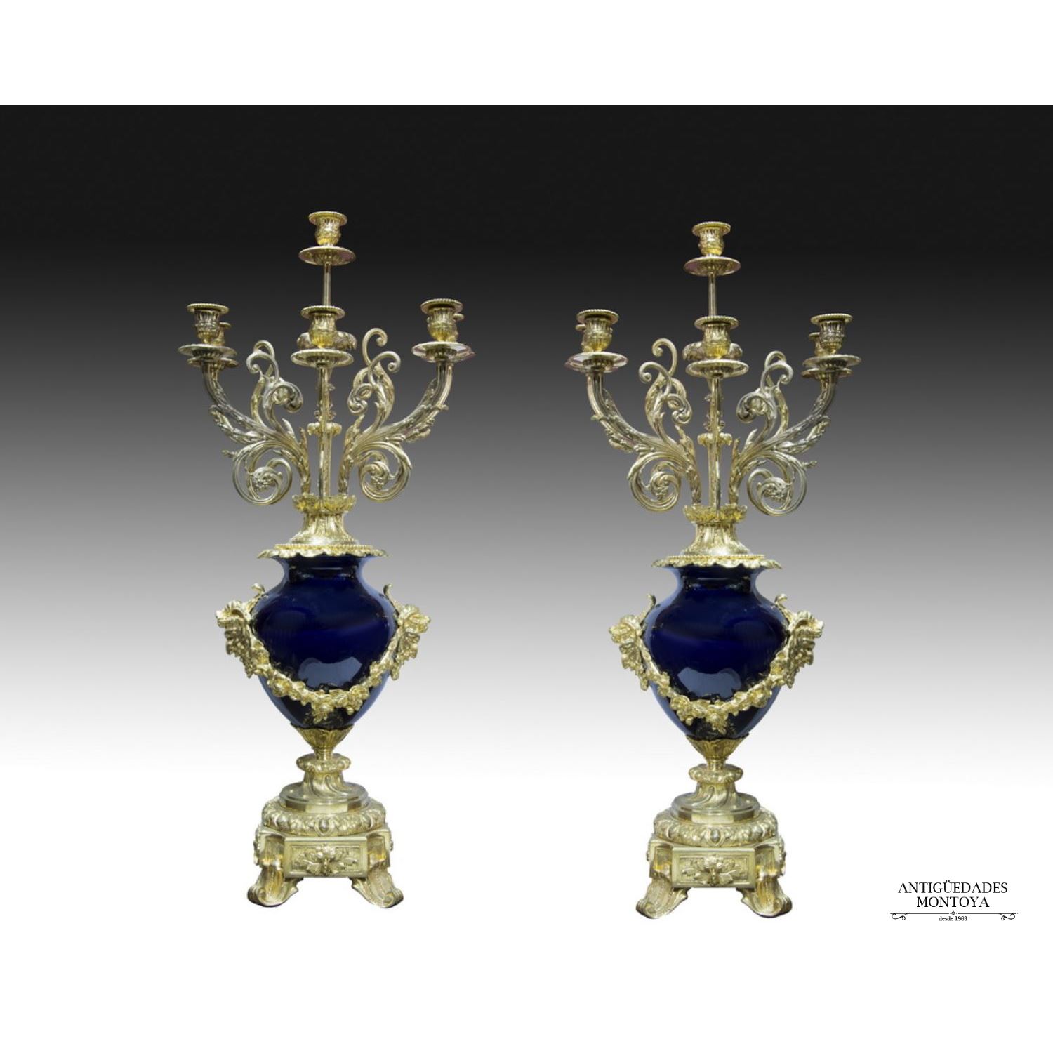 Pair of candlesticks, France, 19th century