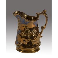 Enameled ceramic jug in golden reflection of B ... · Ref.: ID.468