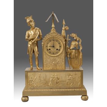Reloj de sobremesa, Francia Siglo XIX. · ref.: ID.490