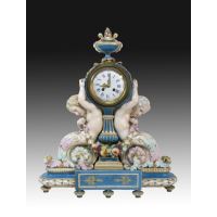 Reloj en porcelana Meissen, S. XIX. · Ref.: AM0002470