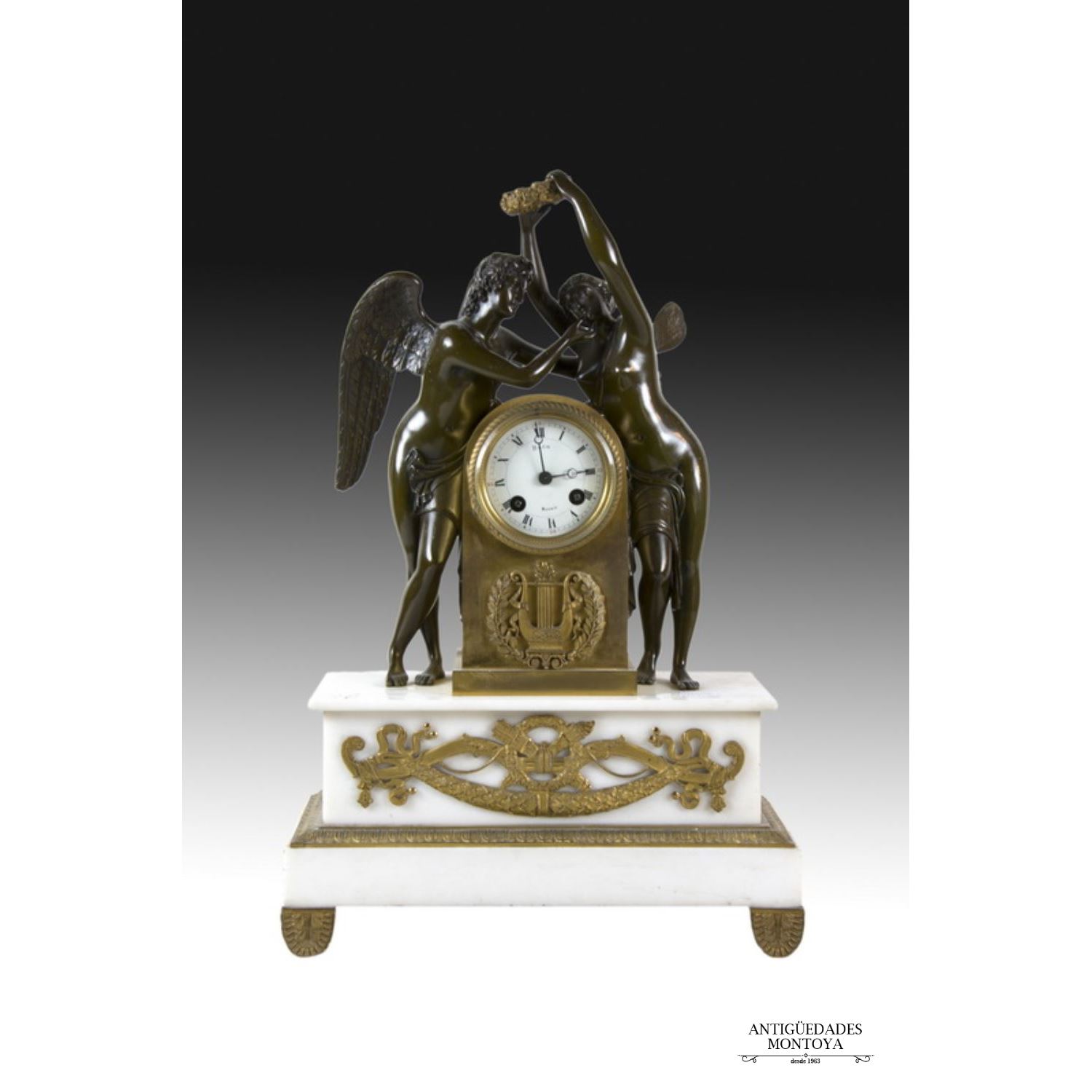 Reloj, estilo Imperio, S. XIX.
