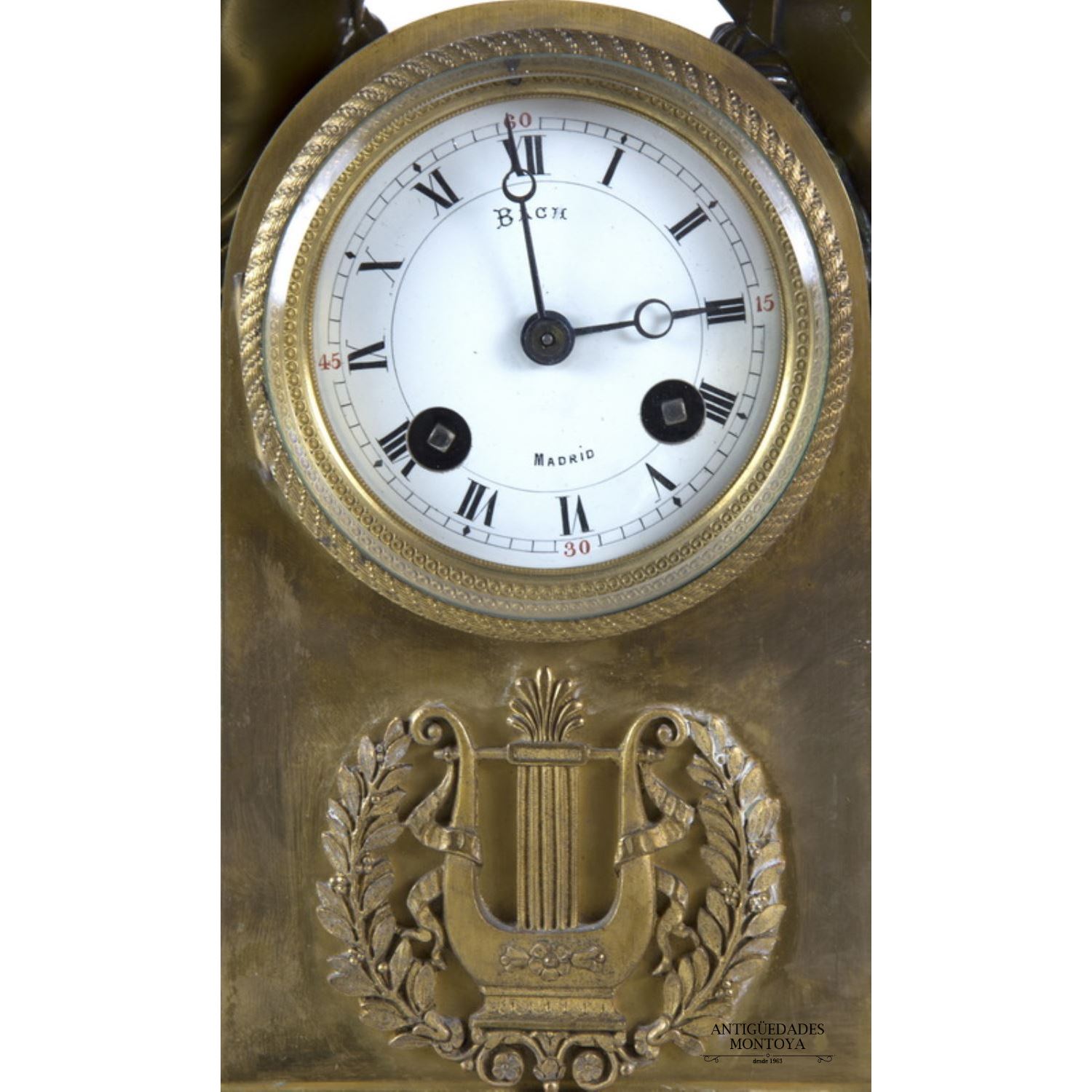 Reloj, estilo Imperio, S. XIX.