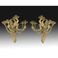 Pair of wall sconces, Louis XV style, SX .. · Ref.: AM0002681