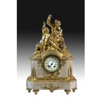 Table clock, Louis XVI style. · Ref.: AM0002694
