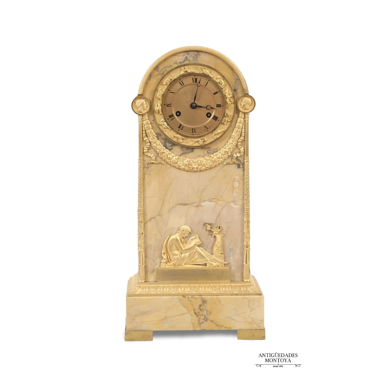 Table clock, Imperio style, S. XIX