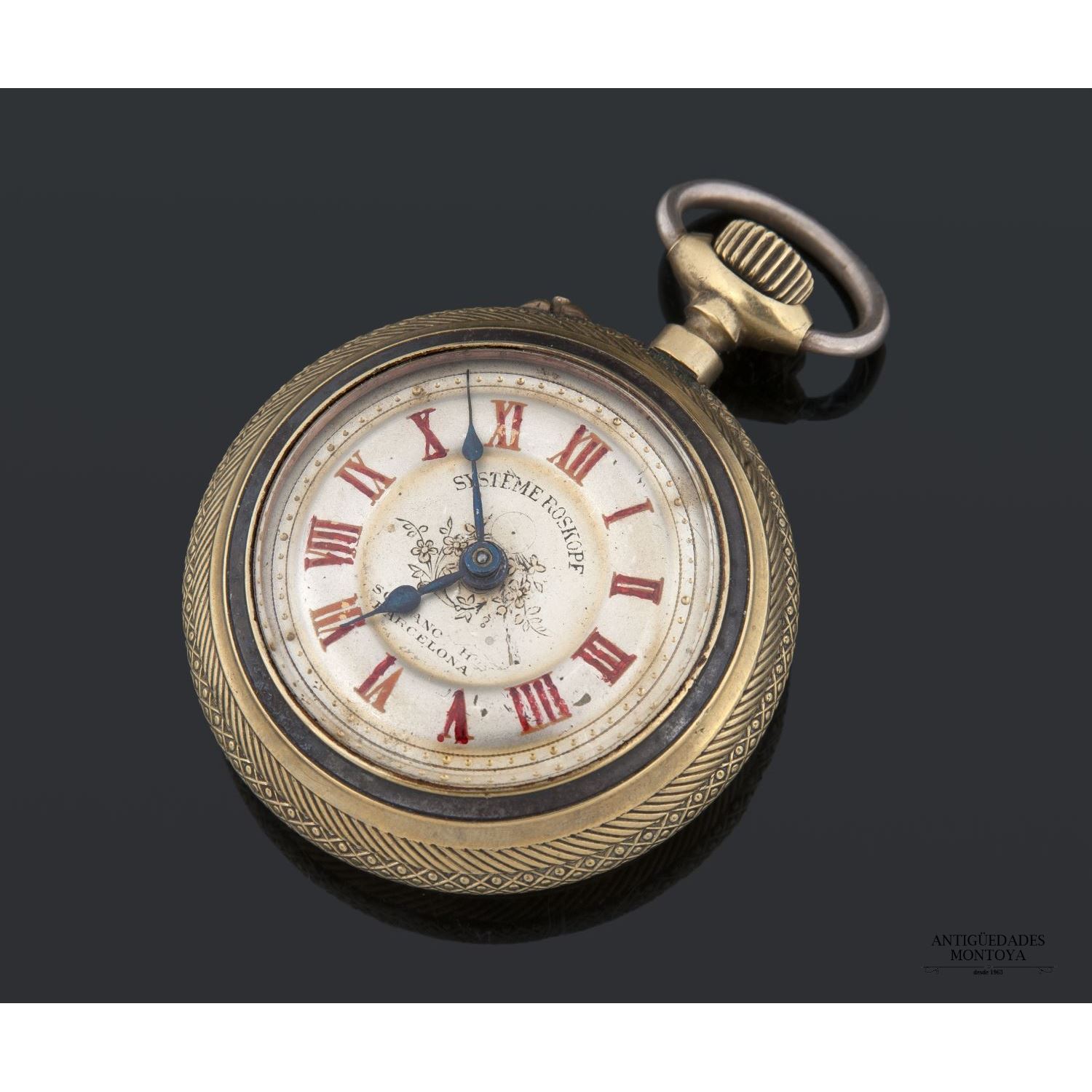 Reloj de bolsillo maquinaria Roskopf, ppios. S. XX.