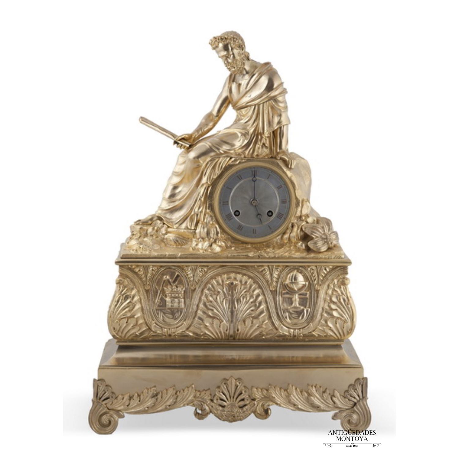 Reloj de sobremesa, estilo Louis Philippe, S. XIX.
