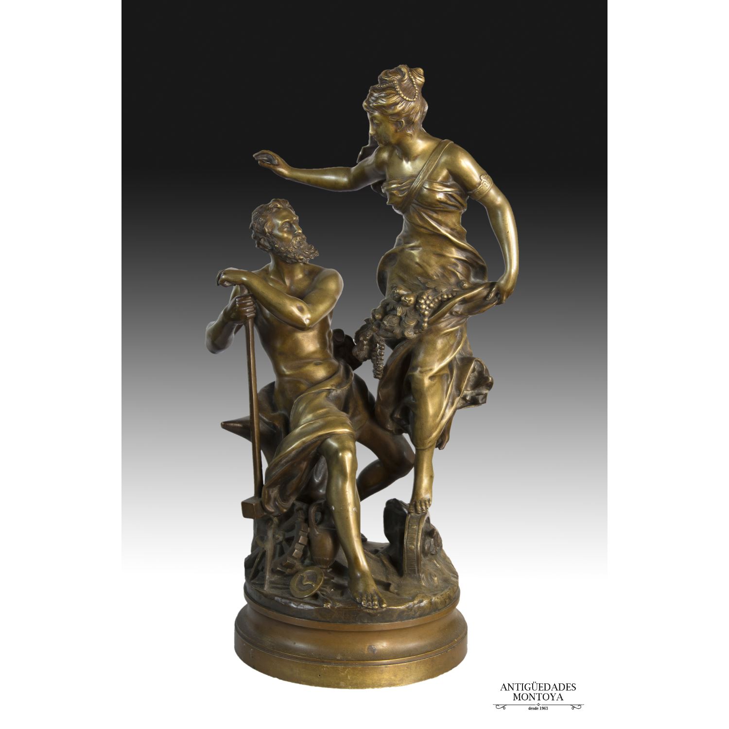 Bronze theme mythological French sxix.