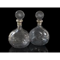 Pair of 19th century glass bottles · Ref.: AM0003007