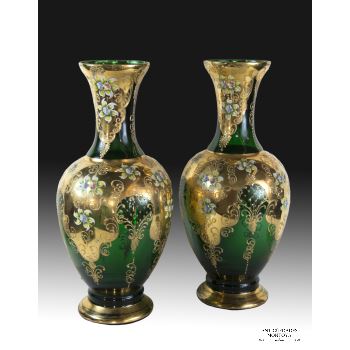 Painted Bohemian Vases · ref.: AM0003017