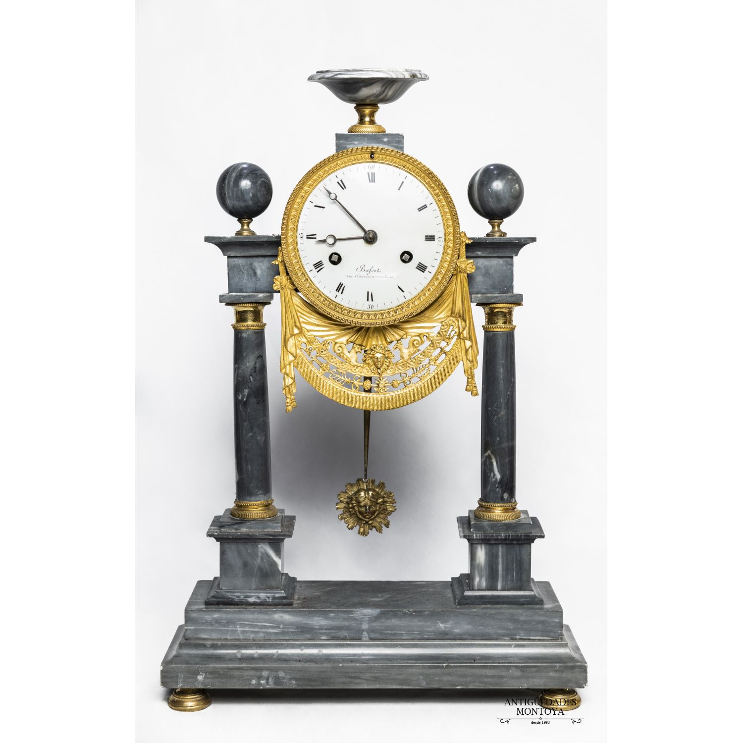 Portico clock 19th century
