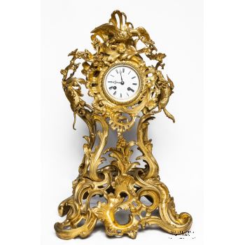 Curious Louis XV Clock · ref.: AM-0002503